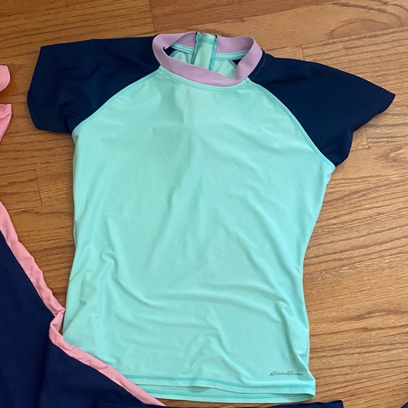 Kids Rashguard Set - Pink and Navy - Picture 2 of 4